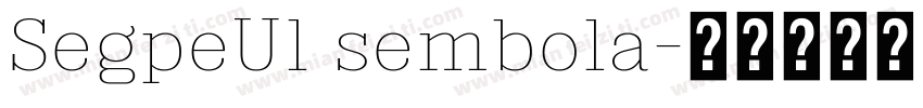 SegpeUl sembola字体转换